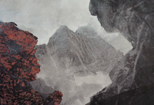 fels   2025   Tusche      21 cm x 29,5 cm