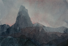 la sera    2025   Tusche      21 cm x 29,5 cm