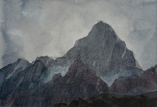 la sera    2025   Tusche      21 cm x 29,5 cm