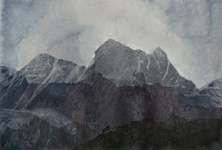 la sera    2025   Tusche      21 cm x 29,5 cm