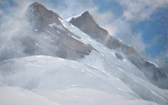 kristallsilberfelsenbleich   Acryllasuren auf Leinwand   2024   120 cm x 190 cm